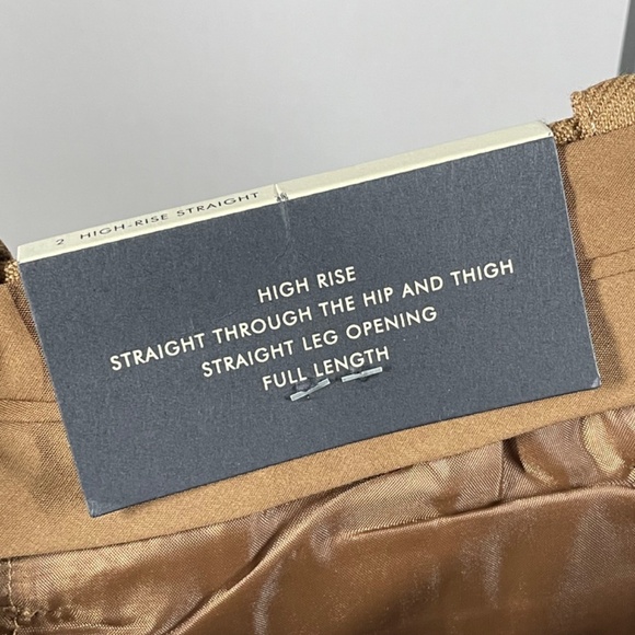 NEW Banana Republic Pants Womens 2 brown wool straight leg preppy classic - Picture 6 of 10